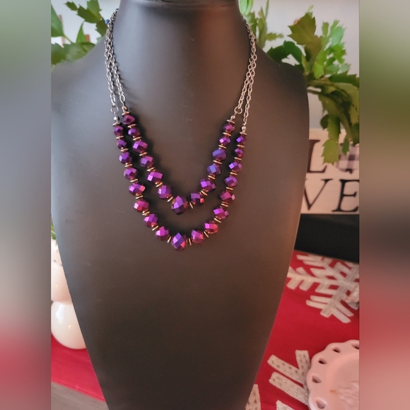 paparazzi Jewelry - Paparazzi Elegant Purple Beaded Necklace